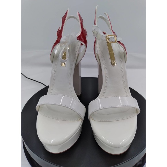 NIB Flames by Liliana: 5" heel open toe platform size 9 - Picture 2 of 7